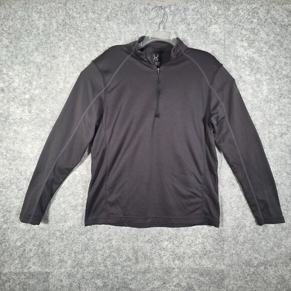 Spyder Other - Spyder Men's 1/4 Zip Fleece Lined Long Sleeve Pullover  Black Size L Gorpcore